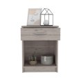 thumbnail image 5 of Nightstand with low shelf / Bedside snack spot / Gray color tranquility, 5 of 6