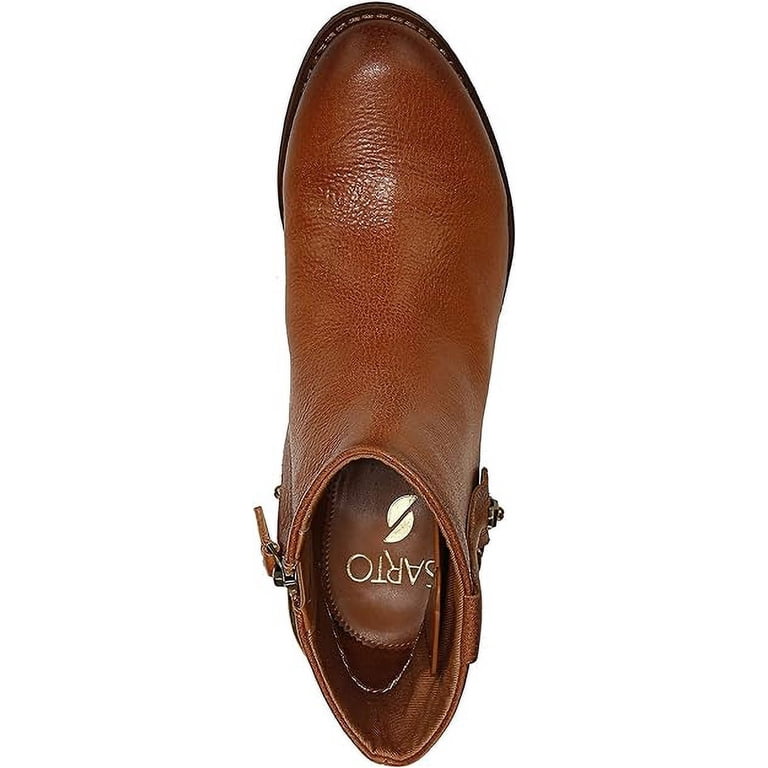 Franco Sarto Brown Leather Ankle Boots with Side Zipper Franco Sarto Women main image 2