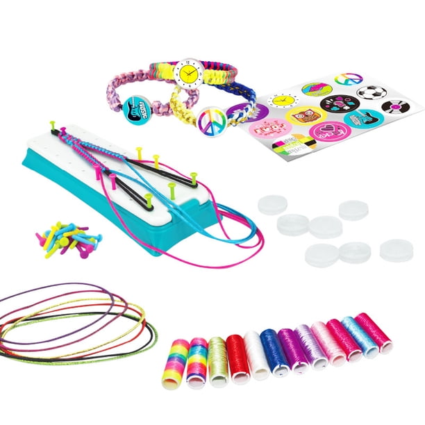 Kit De Pulseras De La Amistad DIY Para Niñas De 6 A 12 Años – Set De Manualidades Con 40 Hilos De 10 Colores | Incluye Telar Y Compartimento Secreto | Regalo De Cumpleaños Y Navidad