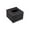 S, variant on SLYNSHome Leather Tissue Box Faux-Leather Hotel Restaurant Drawer Box with Stable Base & Double-Duty Top - Black - S