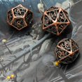 thumbnail image 3 of Cusdie Hollow Metal Dice, Flying Dragon D&D Dice, 7 Pcs DND Dice Set, Polyhedral Dice Set, for Role Playing Game MTG Pathfinder, 3 of 5