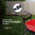 thumbnail image 3 of 24V 500W Electric Wheelbarrow with Dual Rear Wheels – 330 lbs Capacity & 78L Garden Cart for Construction/Yard Use, Manual Dump & Reverse Gear, 3 of 9