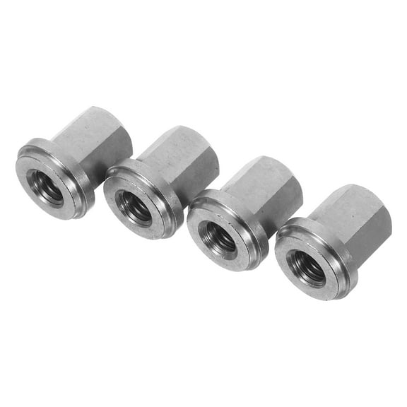 FOMIYES 4Pcs Heavy Duty Stainless Steel Battery Terminal Nuts Closed Post Nut Accessory Kit for Vehicles