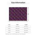 thumbnail image 5 of Yiaed Mardi Gra2 Print Blanket Throw Blanket Soft Cozy Flannel Blanket for Home Bed Sofa Couch Chair-80"x60", 5 of 6