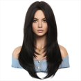 thumbnail image 2 of Peluca de SimulacióN Europea y de 64 Cm, Cabello Femenino, Conjunto de Cabeza con Raya Central, Conjunto de Cabello para Mujer, Peluca de Cabeza,D, 2 of 5