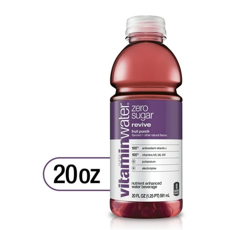 vitaminwater zero sugar reset, electrolyte enhanced water w/ vitamins, pineapple coconut drink, 20 fl oz