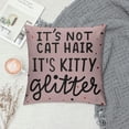 thumbnail image 2 of GOSMITH Funny Cat Gifts Pillow Covers - 18x18 Maine Coon Pillow Covers, Cat Lover Gifts for Women, Cat Gifts for Cat Lovers, Maine Coon Cat Stuffed Animal, It's Not Cat Hair It's Kitty Clitter, 2 of 5