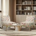 thumbnail image 4 of HELLHERO Floral Anti Scratch Dustproof Armless Accent Chair Cover Stain Protection Slipcovers for Chair Without Arms for Armless Chair, 4 of 8