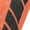 Orange. black, variant on Cold Weather Outdoor Sock Thermal Retention Abrasion Resistant for Mountain