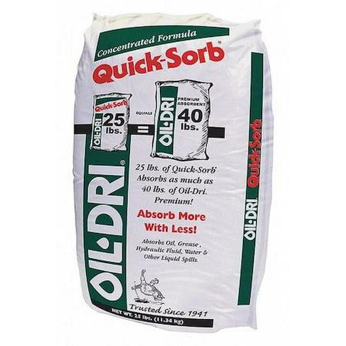 Loose Absorbent, 3 Gallon Volume Absorbed per Package, 25 lb Weight Bag, Not Scented
