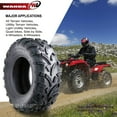 thumbnail image 5 of Wanda ATV/UTV Tires 25x8-12 Front & 25x10-12 Rear /6PR P373, Set 4, 5 of 5