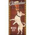 thumbnail image 2 of Fowler, Ryan 14x24 White Modern Wood Framed Museum Art Print Titled - White Chihuahua on Red, 2 of 4
