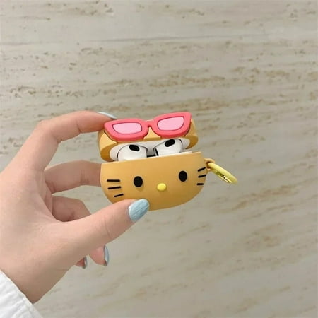Hello Kitty Earphone Case Accessories for AirPods 1/2/3 Pro/2 Apple Bluetooth Earphone Charging Case Silicone PC Case