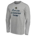thumbnail image 2 of Men's Heathered Gray Notre Dame Fighting Irish Play Like A Champion Today Shamrock Long Sleeve T-Shirt, 2 of 3