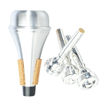 Trumpet Mouthpiece Mute Set 3C 5C 7C Practice Silencer Combination Replacement Musical Instrument Accessories