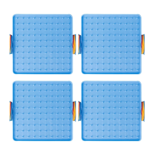 Tholdsy Materiales educativos de percepción tridimensional ABS, 4 Uds., para conciencia espacial, educación temprana Juguetes Educativos Azul