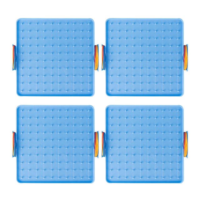 Bewildely 4 pack/lote herramientas de educación temprana de borde suave para la práctica de coordinación mano-ojo material didáctico Juguetes Educativos Azul