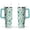 Greenish-blue-2, variant on 40oz Desert Green Cactus Flower Stainless Steel Flip Straw Tumbler Spill Proof Travel Cup Double Wall Vacuum Insulated Coffee Mug with Top Handle