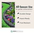 thumbnail image 4 of TierraVerde 12 Pack 12 "x 4" Stomp Edge Slate Lightweight Garden Borders, Grey, 4 of 10