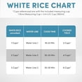 thumbnail image 6 of ® Select Stainless® Rice Cooker, 3-Cup (Uncooked) / 6-Cup (Cooked), Stainless Steel Inner Pot, Small Rice Cooker, Auto Keep Warm, 1.2 Qt, White, ARC-753SG, 6 of 7