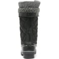 thumbnail image 3 of BURUDANI Women Waterproof Snow Boots Winter Warm Snow Faux Fur Lined Flat Mid Calf Snow Boots BLACK Size 9, 3 of 6