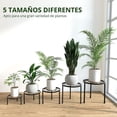 thumbnail image 4 of Base para Macetas Metálica, Soportes para Macetas, Porta Macetas de Herrería para Plantas, Bases de hierro para decoración para el hogar, Maceteros para Interior y Exterior, 4 of 7