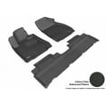 thumbnail image 2 of 3D MAXpider 2013-2015 Fits Lexus Rx350 450H Kagu 1st Row 2nd Row Black Carbon Fiber Embossed Pattern Floor Mat L1LX04501509, 2 of 3