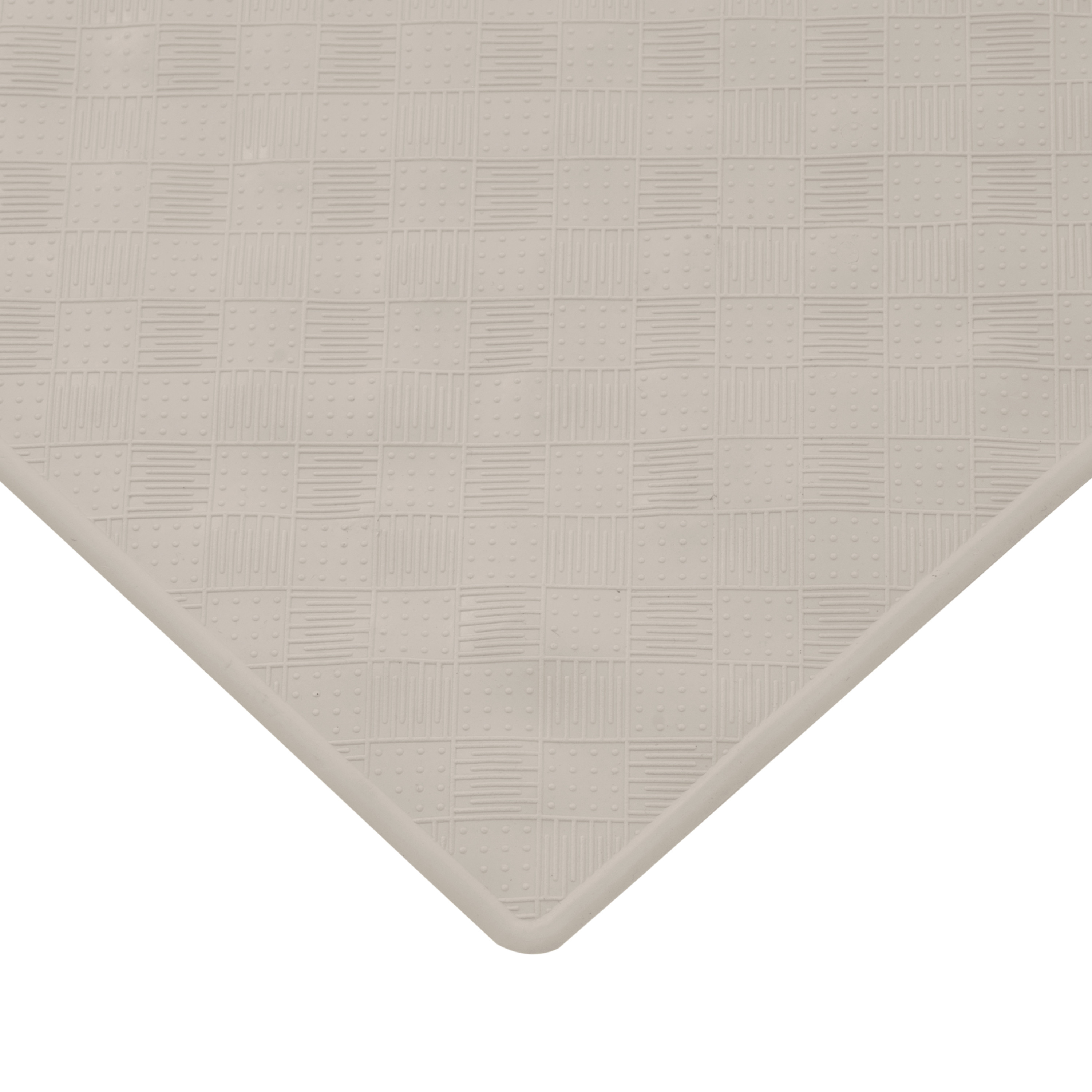 Kenney NonSlip Rubber Bath, Shower, and Tub Mat with Suction Cups, Taupe