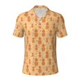 thumbnail image 2 of Daiia Pineapples Pattern Men’s Polo Shirts,Solid Deck Shirt,Classic Fit, Breathable Cotton Polo for Casual and Sport Wear-4X-Large, 2 of 7