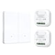 thumbnail image 4 of Interruptor de control remoto inalámbrico RF433mhz Interruptor de botón impermeable de 1/2/3 bandas, 4 of 4