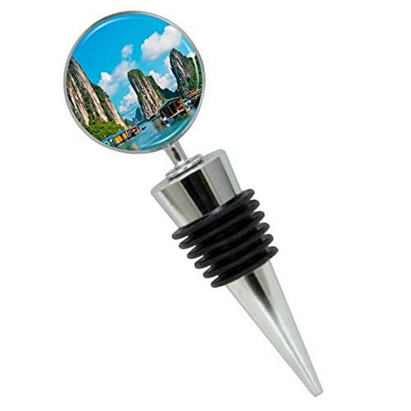 Halong Bay Vietnam Wine Bottle Stopper In Gift Box, Perfect For House Warming Gift