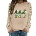 thumbnail image 3 of TaTaai St Patricks Day Sweatshirt Women Shamrock Long Sleeve Shirt Irish Festival Holiday Crewneck Causal Top Gift, 3 of 5