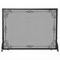 thumbnail image 2 of Uniflame S-1025 Single Panel Wrought Iron Screen In Black with Decorative Scroll, 2 of 2