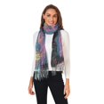 thumbnail image 2 of FORMRS Womens Scarf Winter Soft Long Big Warm Shawls Wrap Tassel Scarves, Psychedelic Jellyfish, 2 of 9