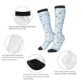 thumbnail image 3 of Susaid Rabbit And Butterfly Print Thermal Winter Socks for Men and Women, Warm Crew Hiking Socks, for Boots and Outdoor Activities, 3 of 6
