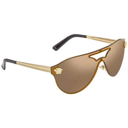 Versace Brown Mirror Gold Sunglasses VE2161 1002F9 42