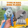 thumbnail image 2 of Nicebelie Pliers, Type M Nail Ring Pliers with 600pcs M Clips, Hog Ring Rliers, 2 of 5