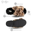 thumbnail image 3 of Jessica Simpson Womens Plush Cross Band Plush Memory Foam Slide Slipper, 3 of 9