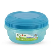 Compac Home Hi-Top 12oz Cylinder Bowl, Blue Mint - Plastic Food Storage Container with Lid