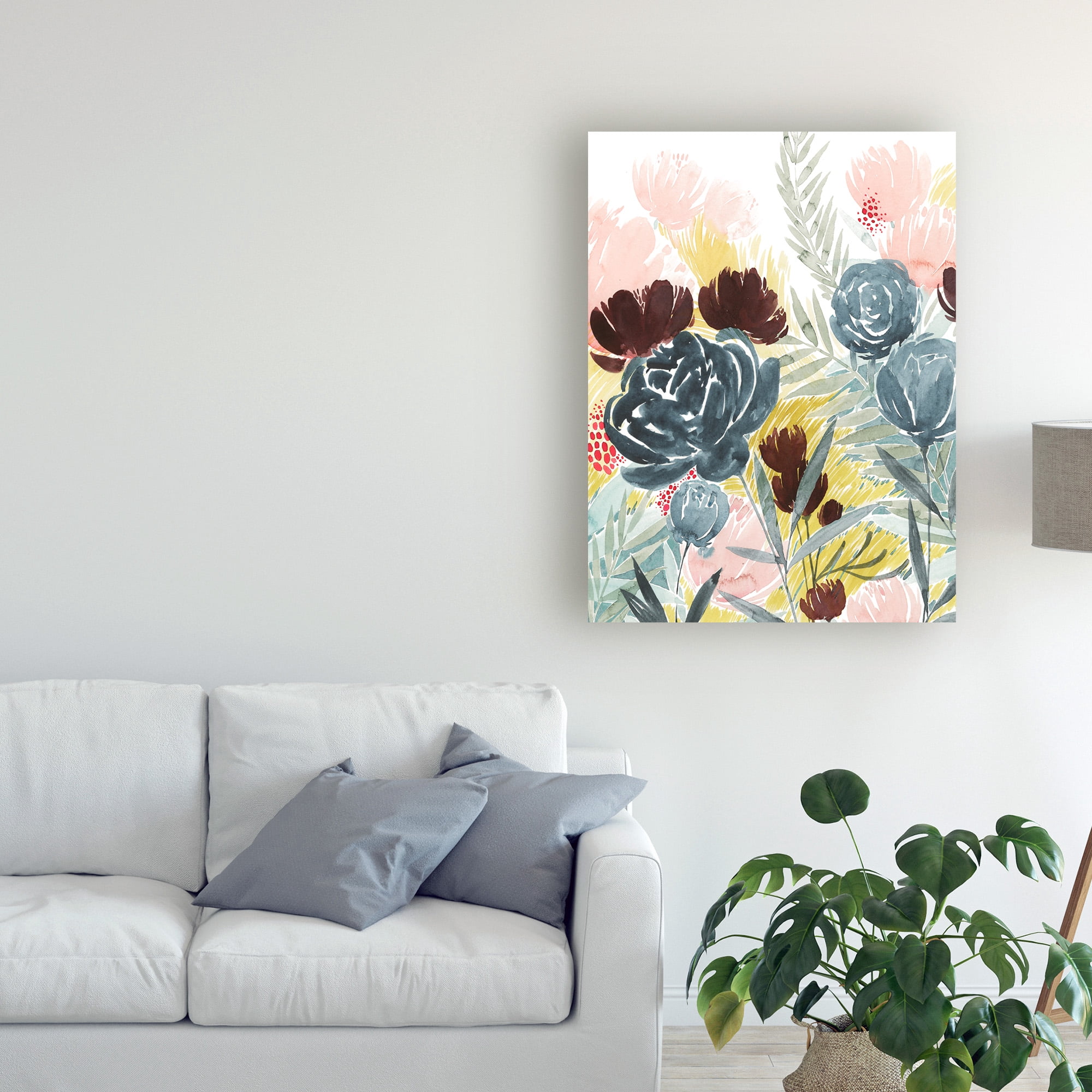 Trademark Fine Art 'Unbridled Blooms II' Canvas Art by Grace Popp