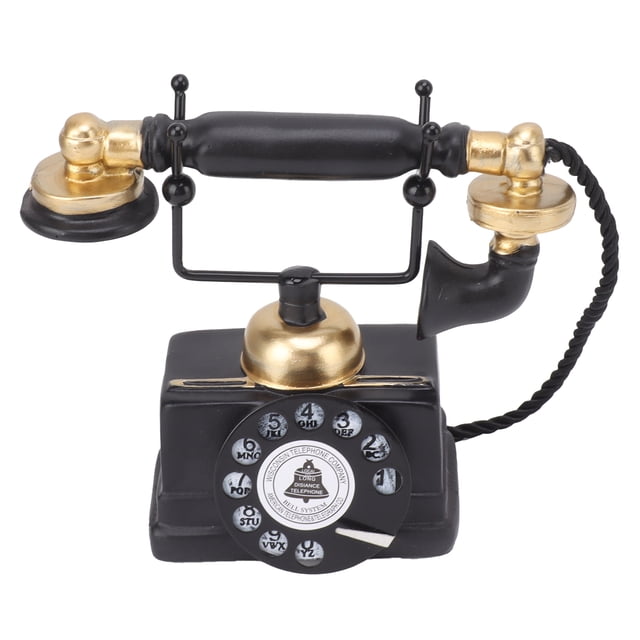 Teléfono Retro, Estatua De Decoración De Pared De Teléfono Vintage Un Teléfono Fiel De Latón Retro Teléfono Y Teléfono Antiguo Decorativo Para El Escritorio De La Ventana De