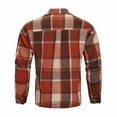 thumbnail image 4 of GXWEA Long Sleeve Shirts For Men Plaid Shirt Men Mens Flannel Shirts Long Sleeve Lightweight Plaid Shirt Casual Button Down Shirts Jacket S, 4 of 9