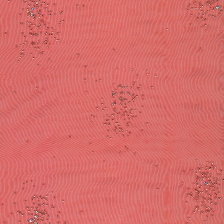 - SHASON TEXTILE (3 Yards cut) CRYSTAL ORGANZA SPARKLES, RED.