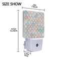 thumbnail image 4 of Yayeee LED Plug in Night Light for The Home with Auto Dusk to Dawn Light Sensors, 2 Pack, Small Pink Pattern, 4 of 6