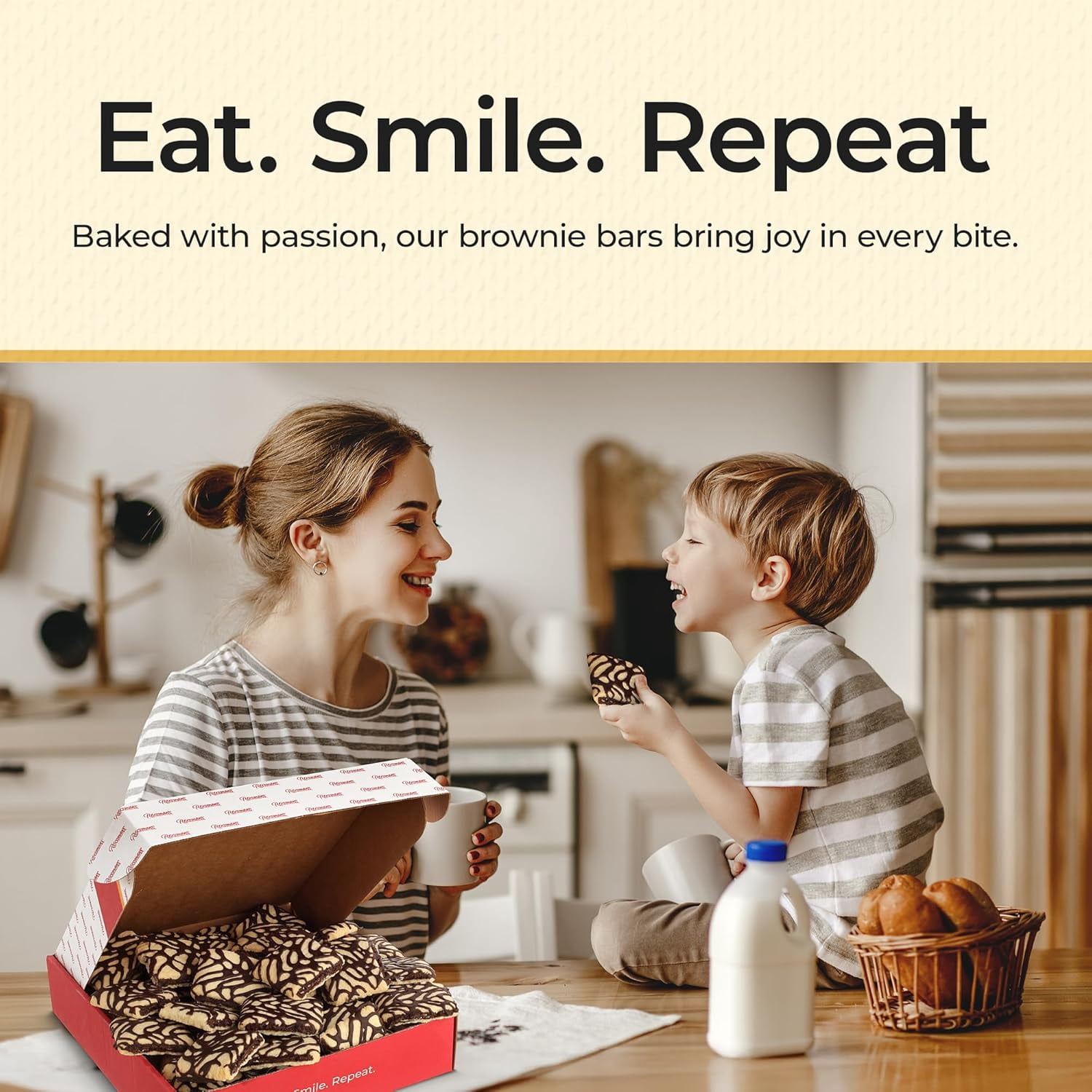 Reisman’s Brownie Bar, Dairy-Free Baked Goods and Dessert Gift Box, 24-Pack