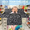 thumbnail image 2 of Shopping Cart Cover for Baby 2-in-1 High Chair Cover with Safety Harness Multifunctional Grey Pattern Cart Covers for Babies Soft Padded Grocery Cart Cover for Baby Boy Girl, 2 of 6