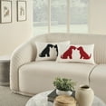 thumbnail image 5 of Nourison Pet Pillows & Access Sherpa Dog Silhouett Red 12" x 21" Throw Pillow, 5 of 6
