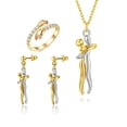 thumbnail image 1 of 3 juegos de collar de abrazo, anillo, pendiente, collar de pareja para él y ella, el cuento de dos amantes, collar con colgante de joyería, collar de abrazo cariñoso, pareja para mujeres y hombres JM, 1 of 5