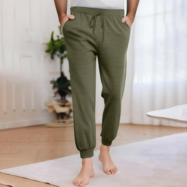 Pantalon Homme Mode Décontracté Confortable avec Poches et Cordon de Serrage