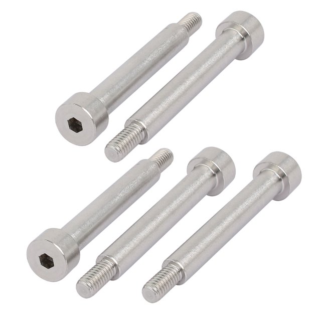 Unique Bargains Hex Socket Shoulder Bolt 8mm Shoulder Dia 50mm Shoulder Length M6 Thread 5pcs